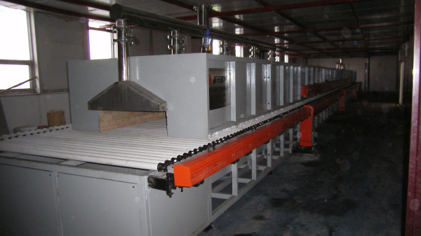 產品用途：特種陶瓷電熱輥道窯，規格：1.2米×32米電加熱